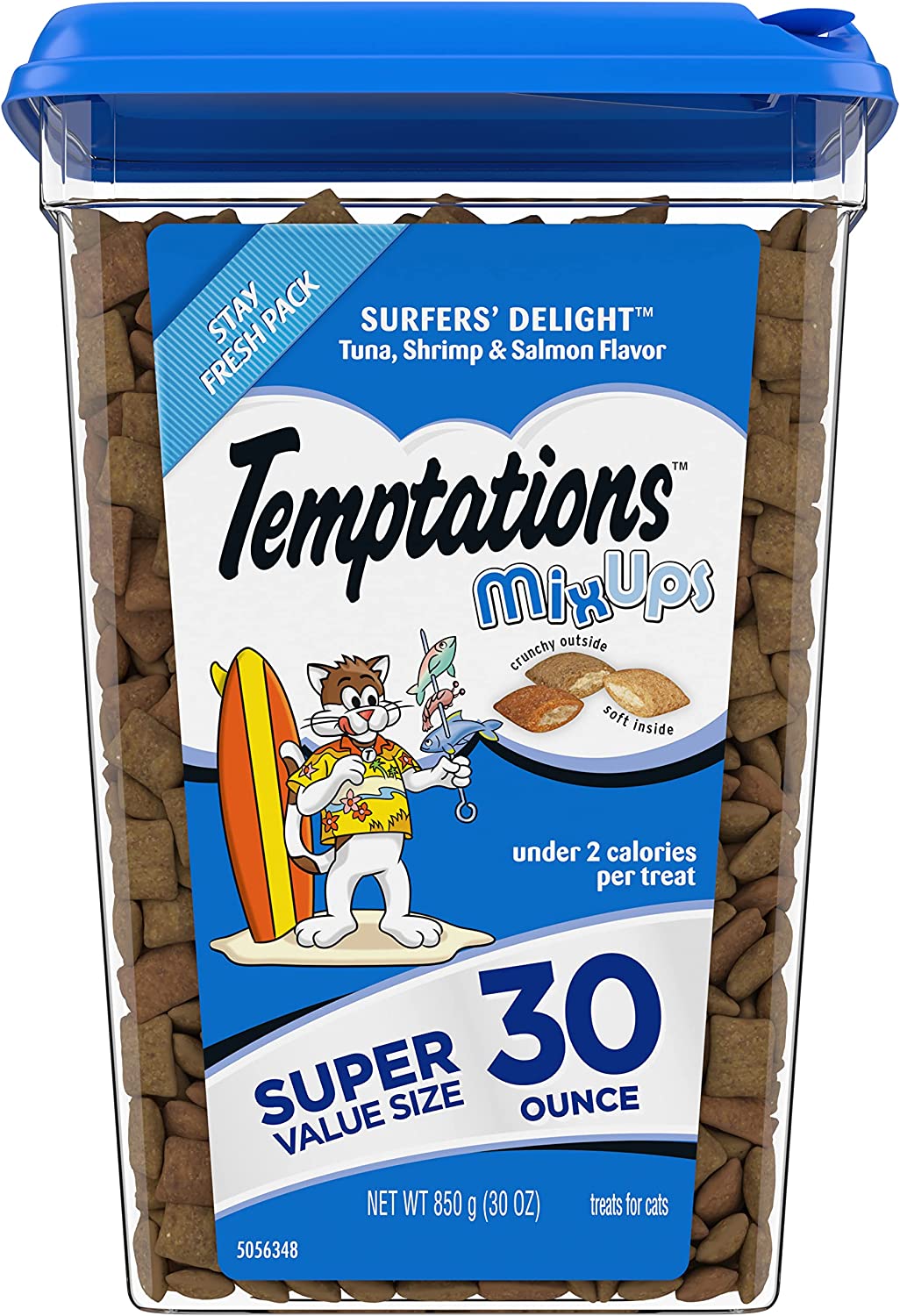 Temptations Snacks Para Gatos Azul Sabor Salmón